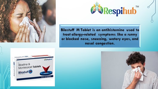 Bilastuff M Tablet at Best Price in Antihistamine Franchise for Allergy Relief and Asthma Management